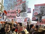 Manifestaci&oacute;n de estudiantes en Madrid contra la reforma educativa impulsada por el PP, en una imagen de archivo.