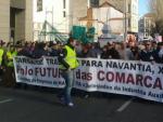 Manifestaci&oacute;n en Ferrol exigiendo trabajo para el sector naval.