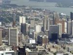 Vista a&eacute;rea de la ciudad estadounidense de Detroit, tomada en julio de 2013.