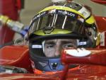 El piloto espa&ntilde;ol de Ferrari, Pedro Mart&iacute;nez de la Rosa, durante unos entrenamientos de Jerez.