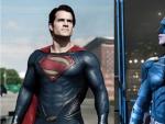 Montaje con los dos personajes de DC Comics, Superman y Batman.