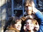 Celso Gim&eacute;nez, Violeta Gil e Itsaso Arana se cruzaron en Madrid.