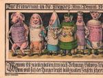 Cartel alem&aacute;n de propaganda de 1916 que recuerda el racionamiento de los alimentos durante la guerra