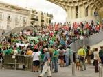 La Marea Verde organiza una asamblea-concentraci&oacute;n en la Plaza de la Encarnaci&oacute;n de Sevilla, para apoyar la convocatoria de huelga en el sector de la Educaci&oacute;n, para luchar contra la LOMCE.