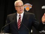 Phil Jackson presentado como nuevo presidente de operaciones de los Knicks.