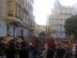 Protestas contra los recortes en educaci&oacute;n en Valencia.