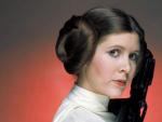 Carrie Fisher en su caracterizaci&oacute;n de la princesa Leia.