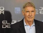 Harrison Ford en la presentaci&oacute;n de 'El Juego de Ender'.