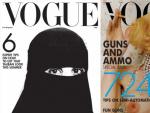 Montaje de tres de las portadas hipot&eacute;ticas de 'Vogue' propuestas por Scott King