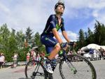 El ciclista murciano del equipo Movistar Jos&eacute; Joaqu&iacute;n Rojas, durante una etapa de monta&ntilde;a del Tour 2014.
