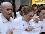 Familiares y amigos de la desaparecida Sonia Iglesias en una manifestaci&oacute;n en Pontevedra.