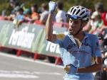 El italiano Fabio Aru se impone en la und&eacute;cima etapa de la Vuelta 2014, con final en el Santuario de San Miguel de Aralar.