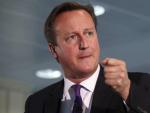 El primer ministro brit&aacute;nico, David Cameron, en una comparecencia p&uacute;blica.
