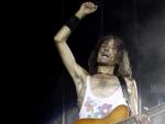 El guitarrista y cantante de Extremoduro, Robe Iniesta, durante el concierto que el grupo ofreci&oacute; en Madrid el pasado 12 de septiembre.