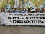 Manifestaci&oacute;n en Madrid en apoyo a la auxiliar de enfermer&iacute;a contagiada de &eacute;bola, Teresa Romero.