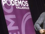 El responsable de la secretar&iacute;a pol&iacute;tica de Podemos, &Iacute;&ntilde;igo Errej&oacute;n, en Valladolid.