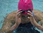 La nadadora Mireia Belmonte tras finalizar 800 metros libres, en el Campeonato de Espa&ntilde;a Absoluto de Nataci&oacute;n de Invierno en piscina corta que se disputa en Sabadell.