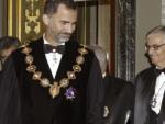 El Rey Felipe VI y Eduardo Torres-Dulce, durante la apertura del A&ntilde;o Judicial.