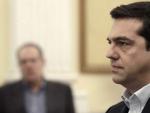 El l&iacute;der de Syriza, Alexis Tsipras, tras jurar como nuevo primer ministro griego en Atenas, Grecia.