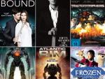 Mockbusters populares y sus referentes: 'Bound' y 'Cincuenta sombras de Grey'; 'Transmorphers' y 'Transformers'; 'Pacific Rim' y 'Atlantic Rim'; 'Frozen Land' y 'Frozen'.