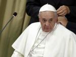 El papa Francisco, pronuncia su discurso durante la clausura del Congreso Mundial de Scholas Ocurrentes en el Vaticano.