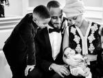 La cantante Alicia Keys junto a su marido, el rapero Swizz Beatz, y sus hijos.