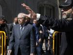 El presidente de Melilla, Juan Jos&eacute; Imbroda, a su salida del Tribunal Supremo.