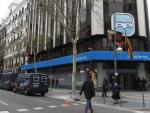 Sede central del PP en la calle de G&eacute;nova en Madrid, en una imagen de archivo.