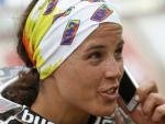 Laia Sanz, tras acabar el Dakar.