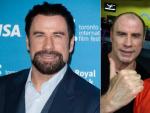 John Travolta, en una imagen del pasado mes de septiembre en el Festival de Toronto, y recientemente, con un compa&ntilde;ero de gimnasio en Florida.