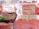 Venta de carne de caballo en una tienda de Alemania.