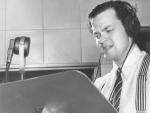 Orson Welles, en un estudio de radio en Nueva York en 1938.