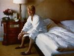 David Bowie retratado en una habitaci&oacute;n de hotel en 1983 por Helmut Newton