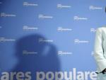 La candidata del PP a la Comunidad de Madrid, Cristina Cifuentes, comparece ante los medios.