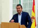 Antonio Sanz, delegado del Gobierno en Andaluc&iacute;a, en rueda de prensa.