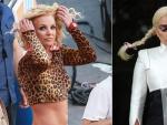 Las cantantes Britney Spears y Lady Gaga.