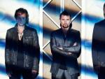 Los componentes de Muse: Dominic Howard (izda), Mattew Bellamy (centro) y Christopher Wolstenholme (dcha.).