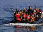 Regufiados a su llegada a la costa de Mytilini en la Isla de Lesbos (Grecia) el 14 de septiembre de 2015.