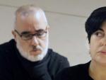 Rosario Porto y Alfonso Basterra, durante el juicio pr la muerte de su hija Asunta Basterra.