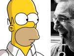 Homer Simpson y Carlos Ysbert, su actor de doblaje en Espa&ntilde;a.