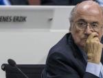 Joseph Blatter, en el &uacute;ltimo congreso de la FIFA en Z&uacute;rich.