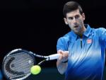Novak Djokovic durante el Masters de Londres.