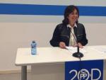 Beatriz Escudero, la n&uacute;mero uno del Partido Popular por Segovia al Congreso de los Diputados, en una rueda de prensa.