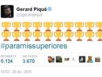 Tuit de Gerard Piqu&eacute; tras ganar el Mundialito de clubes.