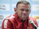 El capit&aacute;n del Manchester United Wayne Rooney, en rueda de prensa.