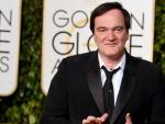 El director de cine Quentin Tarantino, en los Globos de Oro 2016.