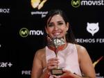 La actriz Inma Cuesta, tras recibir el premio a Mejor actriz protagonista por su trabajo en 'La Novia'.
