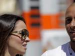 El exjugador del Real Madrid, Roberto Carlos, de visita al Gran Premio de Europa.