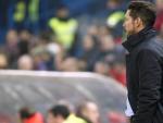 El entrenador del Atl&eacute;tico de Madrid Diego Simeone tras el tercer gol del Celta de Vigo.