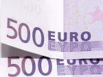 Dos billetes de 500 euros.